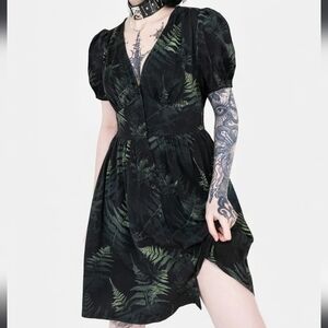 Disturbia Fernery Button Up Corset Mini Dress Size 12